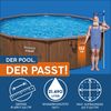 Bestway 'Hydrium' Stahlwandpool Komplett-Set mit Sandfilteranlage, Braun Ø 490 x 130 cm Bild 3