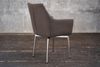 KAWOLA Stuhl Cali Sessel Microfaser Esszimmerstuhl taupe Füße Edelstahl 88.5 x 61 x 56 cm Bild 5
