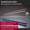 LED Pendelleuchte Raiko RGBW+ dimmbar 1400lm / 240lm 19W / 6W Schwarz Bild 3