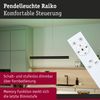 LED Pendelleuchte Raiko RGBW+ dimmbar 1400lm / 240lm 19W / 6W Schwarz Bild 4