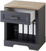 Rollcontainer JASMIN 1 Schubkasten Graphit Artisan Eiche Nachbildung Bild 2