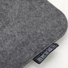 4er Set Weiches Filz Sitzkissen zum Wenden Grau 35x35x3cm Bild 2