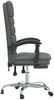 vidaXL Bürostuhl mit Massagefunktion Dunkelgrau Stoff, Drehbar [349726] Bild 4
