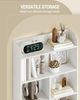 Bücherschrank, Bücherregal, mit 7 Fächern, Aufbewahrungsregal, Standregal, für Wohnzimmer, Büro, Schlafzimmer, 24 x 60 x 199,2 cm, Weiß Bild 5