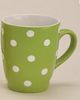 G. Wurm Tasse Tasse Becher Porzellan gepunktet grün Stückpreis, Porzellan Bild 2