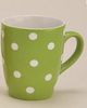 G. Wurm Tasse Tasse Becher Porzellan gepunktet grün Stückpreis, Porzellan Bild 3
