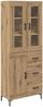 vidaXL Highboard mit Schubladen 2 pcs Artisan-Eiche Holzwerkstoff 3415990 Bild 2