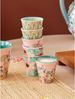 rice Espressotasse Espressotassen 6er Set aus Melamin mit Blumenmuster 80 ml Bild 2