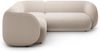 Micadoni Ecksofa Kate 4-Sitzer Links Samt Beige Bild 2