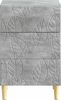 vidaXL Nachttisch Betongrau 43 x 39,5 x 66,5 cm Holzwerkstoff 895018 Bild 3