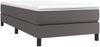 vidaXL Boxspringbett mit Matratze Grau 100x200 cm Kunstleder 3144247 Bild 3