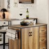 SoBuy KNL02-PF Kücheninsel, Spanplatte, Melamin, Braun, 113 x 106 x 69 cm Bild 4