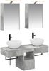 vidaXL Badezimmerschrank-Set 5 pcs Betongrau 43 x 16 x 62,5 cm 3406282 Bild 2