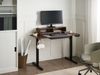 Schreibtisch elektrisch höhenverstellbar LUCAMA Braun Schwarz 120 cm 60 cm mit USB-Anschluss Bild 3