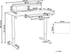 Schreibtisch elektrisch höhenverstellbar LUCAMA Braun Schwarz 120 cm 60 cm mit USB-Anschluss Bild 2