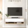 Fernsehtisch Laitila 100x31,5x29,5cm Eiche rustikal/Weiß [en. casa] Bild 3