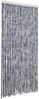 vidaXL Fliegenvorhang Silbern 100x230 cm Chenille 377380 Bild 2