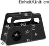 Beistelltisch auf Rollen 81 x 33 x 51,5 cm, schwarz, MDF/Spanplatte, abgerundete Ecken Bild 4