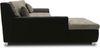 DOMO Collection Treviso, Ecksofa, Webstoff/Kunstleder weißgrau/schwarz, 178 x 240 cm Bild 4
