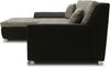 DOMO Collection Treviso, Ecksofa, Webstoff/Kunstleder weißgrau/schwarz, 178 x 240 cm Bild 3