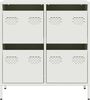 vidaXL Sideboard Weiß 68x39x73,5 cm Kaltgewalzter Stahl 851261 Bild 5