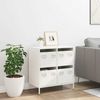vidaXL Sideboard Weiß 68x39x73,5 cm Kaltgewalzter Stahl 851261 Bild 3