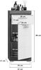 Unterschrank Stirling / Scout, Holzwerkstoff, Grau, Weiß, 37 x 88 x 31 cm Bild 5