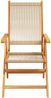 vidaXL Gartenstühle 2 Stk. Beige Massivholz Akazie und Polypropylen 367656 Bild 5
