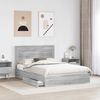 vidaXL Aufbewahrungsbett Graues Sonoma 140 x 200 cm Holzwerkstoff 3410248 Bild 3