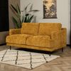Bronx71 Chenille Sofa Denver 2,5-Sitzer ockergelb/cognac Bild 4