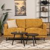 Bronx71 Chenille Sofa Denver 2,5-Sitzer ockergelb/cognac Bild 2