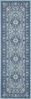 Orientalischer Kurzflor Teppich Skazar Isfahan Hielblau - 80x250x0,9cm Bild 2