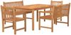vidaXL 5-tlg. Garten-Essgruppe Massivholz Teak 3157167 Bild 3