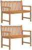 vidaXL 5-tlg. Garten-Essgruppe Massivholz Teak 3157167 Bild 4