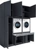 Laundreezy Waschraum Komplett-Set, Anthrazit - Modulares Schranksystem für Waschküche & Hauswirtschaftsraum - 186 x 238 x 68 cm (B/H/T) Bild 3