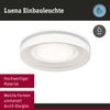 Paulmann 71079 Einbauleuchte Luena weiss IP65 GU10 Bild 3