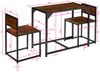 tectake Sitzgruppe Milton, (Set, 3-tlg), 3-teilig Bild 4