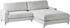 Linksseitiges Ecksofa MALOY Chenillegewebe Hellgrau Linksseitig Bild 4