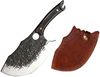 Metzgermesser Hackmesser Fleischerbeil schwer mit gebogener extradicken Klinge mit Lederscheide. Ideal für Deine Outdoor Abenteuer Bild 2