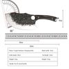Metzgermesser Hackmesser Fleischerbeil schwer mit gebogener extradicken Klinge mit Lederscheide. Ideal für Deine Outdoor Abenteuer Bild 4