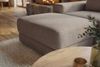 riess-ambiente Fußhocker LOFT 75cm taupe - Chenille, Nosagfederung, Taschenfederkern, für Couch (Einzelartikel, 1 St), Weicher Polsterhocker - ideal für moderne Wohnzimmer & Loft-Wohnungen Bild 3