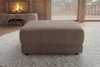 riess-ambiente Fußhocker LOFT 75cm taupe - Chenille, Nosagfederung, Taschenfederkern, für Couch (Einzelartikel, 1 St), Weicher Polsterhocker - ideal für moderne Wohnzimmer & Loft-Wohnungen Bild 4