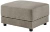 riess-ambiente Fußhocker LOFT 75cm taupe - Chenille, Nosagfederung, Taschenfederkern, für Couch (Einzelartikel, 1 St), Weicher Polsterhocker - ideal für moderne Wohnzimmer & Loft-Wohnungen Bild 2