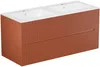 Vente-unique - PAVANI Waschbeckenmöbel Holz, Platte Rot - B 45,5 cm x H 55 cm x L 120 cm Bild 4