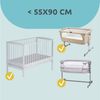 Totsy Baby Spannbettlaken Spannbettlaken Kinderwagen Stubenwagen Set - 2 x Bezug + wasserdicht Bild 2