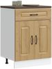 vidaXL Küchenunterschrank Kalmar Artisan-Eiche Holzwerkstoff 853496 Bild 1