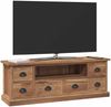 vidaXL TV-Ständer Natur 110 x 30 x 40 cm Massivholz Teak 42017955 Bild 3