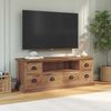 vidaXL TV-Ständer Natur 110 x 30 x 40 cm Massivholz Teak 42017955 Bild 4