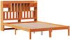 vidaXL Massivholzbett mit Regal ohne Matratze Wachsbraun 160x200 cm 3321646 Bild 3