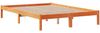 vidaXL Massivholzbett mit Regal ohne Matratze Wachsbraun 160x200 cm 3321646 Bild 5